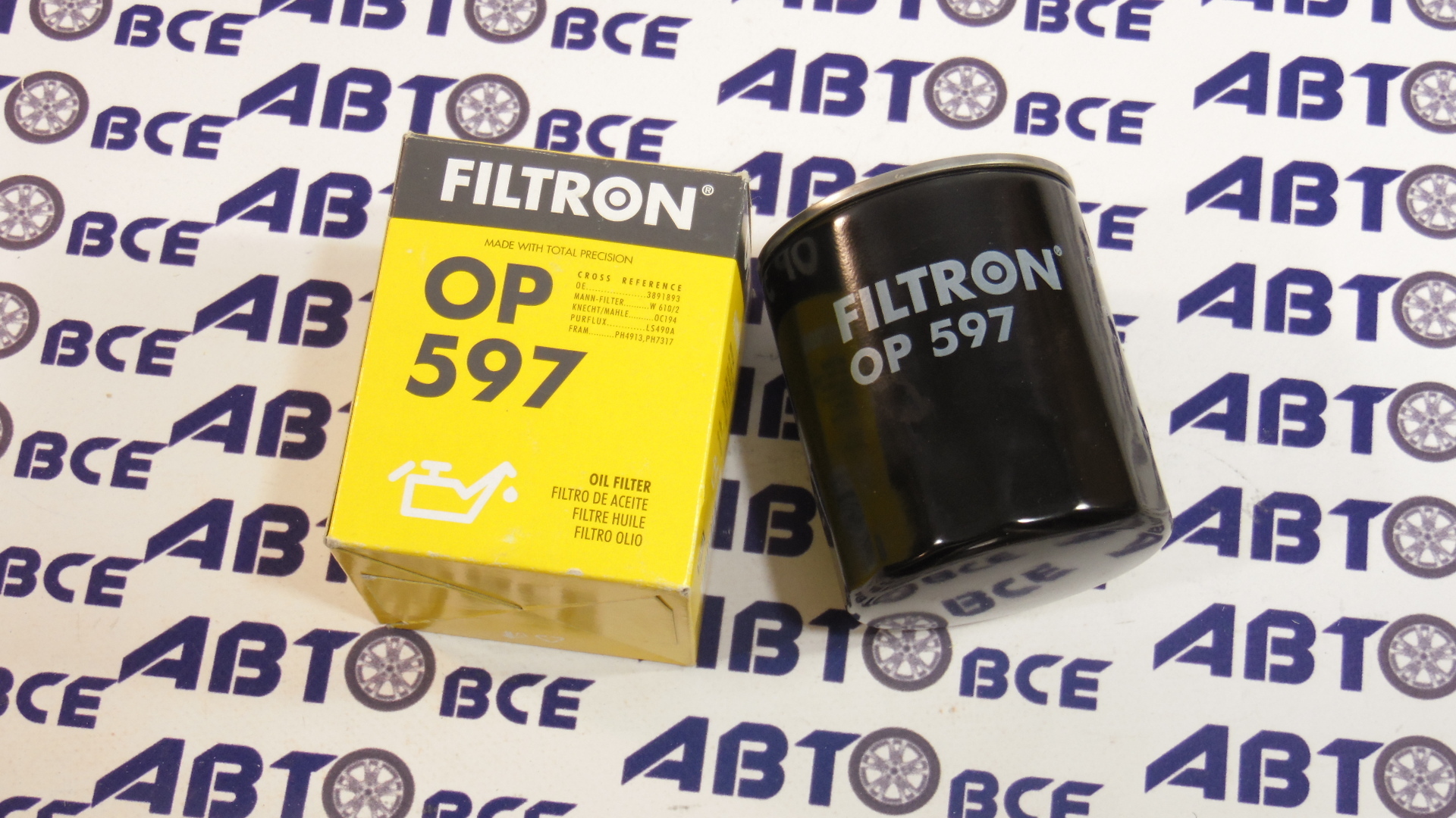 Фильтр масла OP597 FILTRON